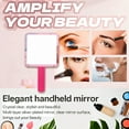 thumbnail image 4 of RAGUPEL Hand Mirrors with Handle,Square Mirror Surface 6.2"*3.5"*0.4" Small Mirror,Aluminum-Coated Mirror Hand Held Mirrors with Handle,Style3, 4 of 6