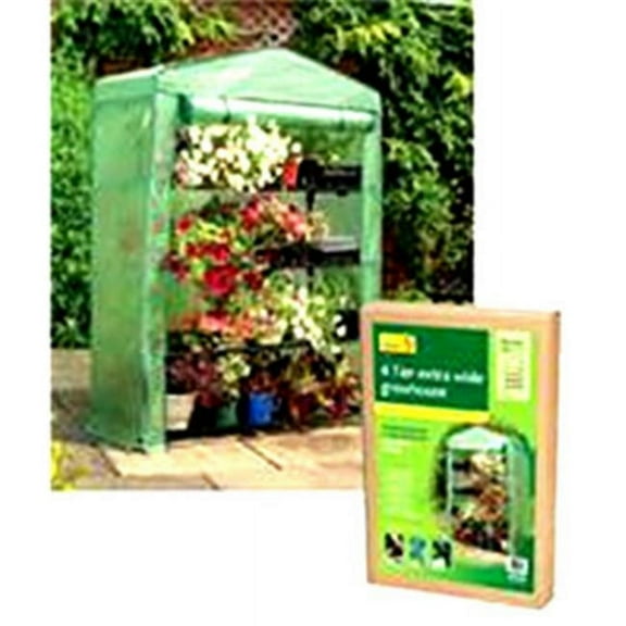 Gardman- Usa  4 Tier Extra Wide Greenhouse