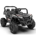 thumbnail image 3 of iRerts 12v Ride on Cars with Remote Control, Electric Ride on Toys UTV for Kids Boys Girls Ages 3-5 Gifts, Kids Cars Ride on Vehicles with Bluetooth, MP3 Music Playback, LED Light, Horn, Black, 3 of 7