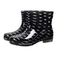 thumbnail image 2 of IEMIEMIEM Women's Short Rain Boots Ankle Rain Boots Waterproof Wide Calf 2026 Garden Shoes Lightweight Anti-Slipping Rubber Shoes for Outdoor Black 8 Wide, 2 of 5