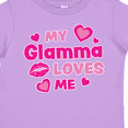 thumbnail image 4 of Inktastic Valentine's Day My Glamma Loves Me Hearts and Lips Boys or Girls Toddler T-Shirt, 4 of 5