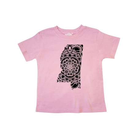 

Inktastic Mississippi Silhouette Mandala Gift Toddler Boy or Toddler Girl T-Shirt