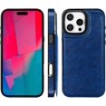 thumbnail image 2 of HCTian Leather Case Compatible with iPhone 16 Pro Max Wallet Case with Card Holder, 3 Card Slots Premium Protective Phone Case with Kickstand Durable Shockproof Cover, 2 of 7