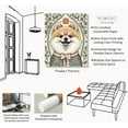 thumbnail image 2 of Moonow7 Cute Pomeranian Art Print - Vintage Holiday Wall Decor, Smiling Fluffy Dog for Festive Decor in Living Room, Bedroom, Nursery, Pomeranian Lover Gift, Unframed Size 40x50cm / 16x20", 2 of 13
