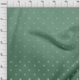 thumbnail image 3 of oneOone Polyester Spandex Dusty Teal Green Fabric Polka Dot Sewing Craft Projects Fabric Prints By Yard 56 Inch Wide, 3 of 5