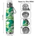 thumbnail image 3 of Camouflage 29oz Stainless Steel Insulated Thermos with Tea Filter, 360° Printed Travel Bottle, Leakproof BPA-Free Flask with Anti-Slip Base, 304 Inner & 201 Outer, Vacuum Cup, 3 of 6
