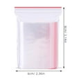 thumbnail image 2 of Topbathy 100Pcs Transparent Self Sealing Bags for Storage Clear Resealable Poly Zipper Bags, 2 of 8