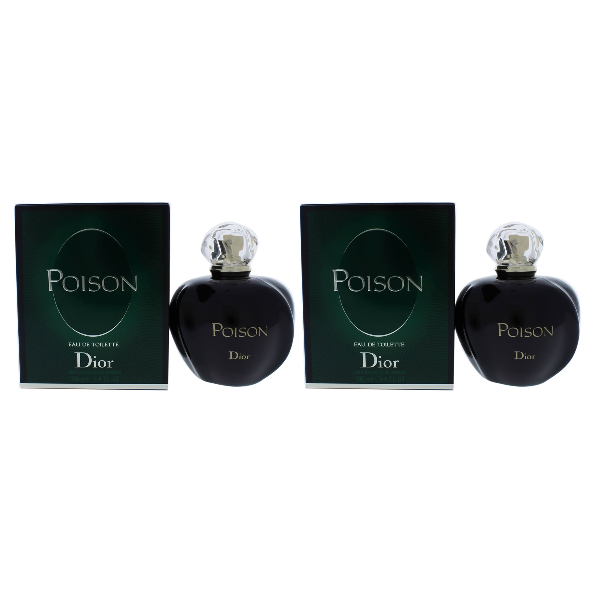 Christian Dior Poison - Pack of 2 - 1.7 oz EDT Spray - Walmart.com
