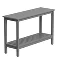 thumbnail image 4 of ZENY 48" 2-tier Wooden Console Table, Gray, 4 of 9