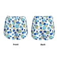 thumbnail image 5 of Lsque Golden Blue Snowflakes Printed Women's Running Shorts with Liner Pockets,Elastic Quick Dry Workout Athletic Gym Yoga Shorts,Womens High Waist Shorts-Small, 5 of 9