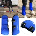 thumbnail image 2 of 1 Adjustable Horse Leg PU Protection Wrap Riding, Horse Leg Guard for Horse Training Jumping Leg Protection Front, 2 of 8