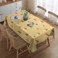 thumbnail image 2 of Red Mushroom Small Yellow Pattern Rectangle Tablecloth 60"x84",Waterproof Polyester Rectangle Table Cloth, Wipeable Spillproof Polyester Tablecloth for Dining, Camping, Indoor and Outdoor, 2 of 5