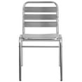 thumbnail image 3 of Commercial Aluminum Indoor-Outdoor Restaurant Stack Chair with Triple Slat Back, 3 of 9