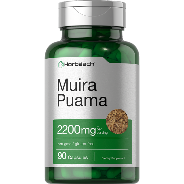 Muira Puama Extract 2200 mg 90 Capsules by Horbaach