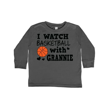 

Inktastic I Watch Basketball with Grannie Gift Toddler Boy Girl Long Sleeve T-Shirt
