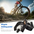 thumbnail image 5 of Toudaret 2Pcs Bike Pedals, Folding Bike Pedals Universal with Reflective Strips Waterproof  Wide Flat Cycling Foldable Pedals for Ebike, Urban Commute, Bikes, 5 of 8