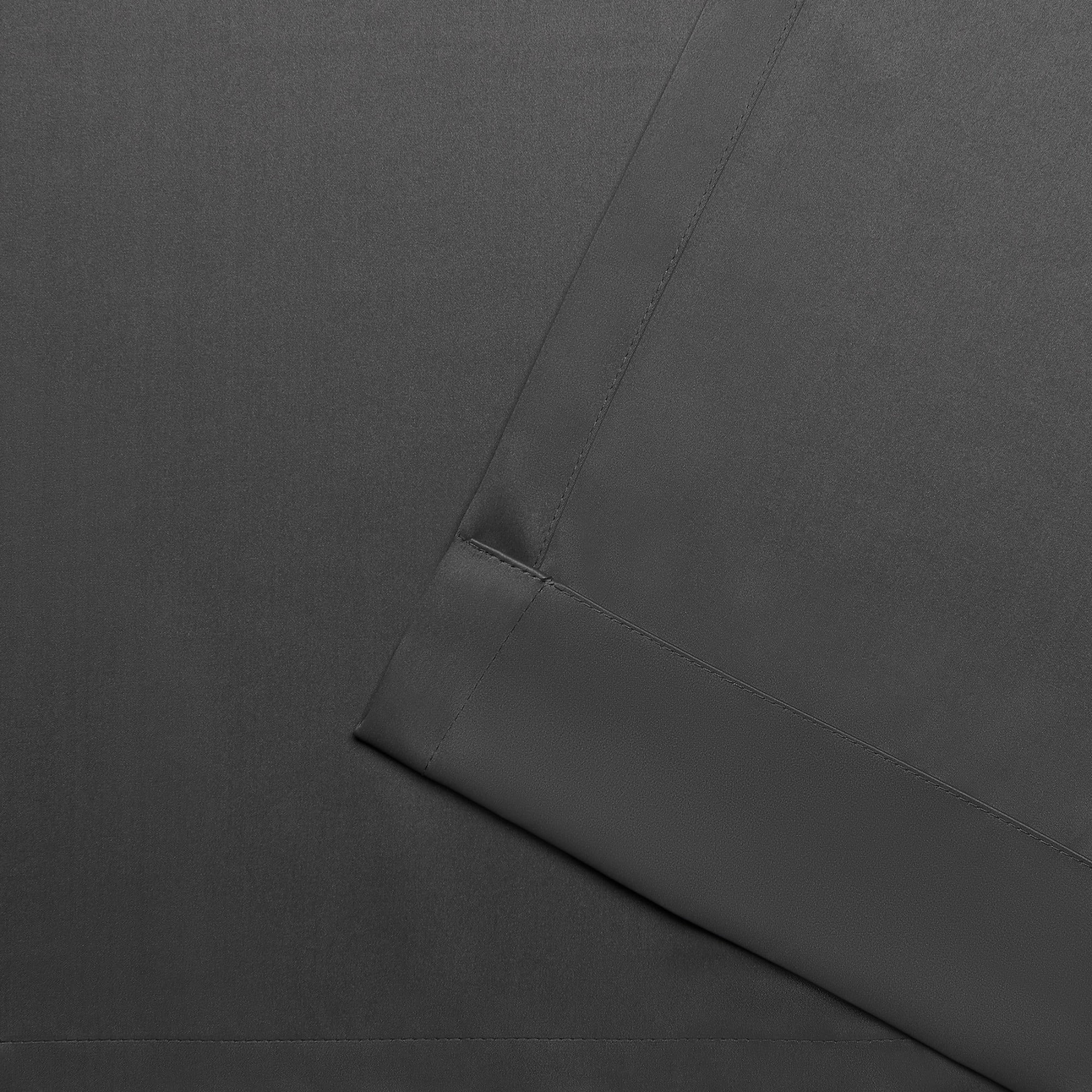Exclusive Home Academy Total Blackout Grommet Top Curtain Panel Pair, 52"x63", Charcoal