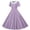 Purple, variant on Vornjynx Midi Dresses for Kids Girls Plaid Printed Button-Up Collar V Neck Summer Wedding Trendy Dress Pink Size 8
