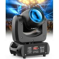 U`King 100W Moving Head DJ Lights with Rotating 8 Gobos (18-Facet Prism) 7 Color LED Beam Spotlight by Sound Activated and DMX Control for Stage Lighting Wedding Church Live Show