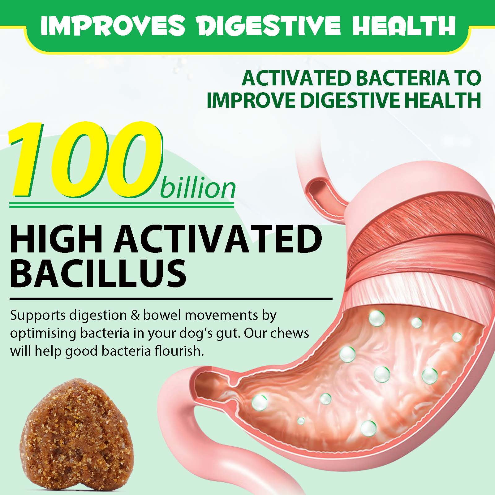 Petpya Probiotics for Dogs Digestion & Immune,Support Gut and Overall Health Supports,Pet Naturals Daily, Chews Dog Probiotics to Digestive Enzymes - Support Chewable Dogs Probiotics Duck Flavor