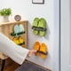 thumbnail image 3 of Naiovety Pantuflas Rack Montaje en pared Aseo Zapatos Titular Organizador de almacenamiento Verde Type2 NO2, 3 of 6
