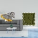 thumbnail image 2 of Manta De Punto Cuadrada, Reloj De Pared A Rayas, Suave, Cálida, Decoración De Granja, Adorno Silencioso Y Preciso, Regalo Para Dormitorio, Sofá, Cama, Silla, Baño, Aula, Cocina, Estudio, 2 of 8