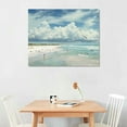 thumbnail image 2 of MLJA Sea Beach Canvas Wall Art Canvas Pictures Nature Wall Decor Sea Birds Coastal Landscape Canvas Prints Modern Canvas Artwork for Living Room Bedroom Office Wall Decoration, 2 of 4