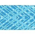 thumbnail image 1 of Ahgly Company Indoor Rectangle Patterned Deep Sky Blue Area Rugs, 6' x 9', 1 of 1