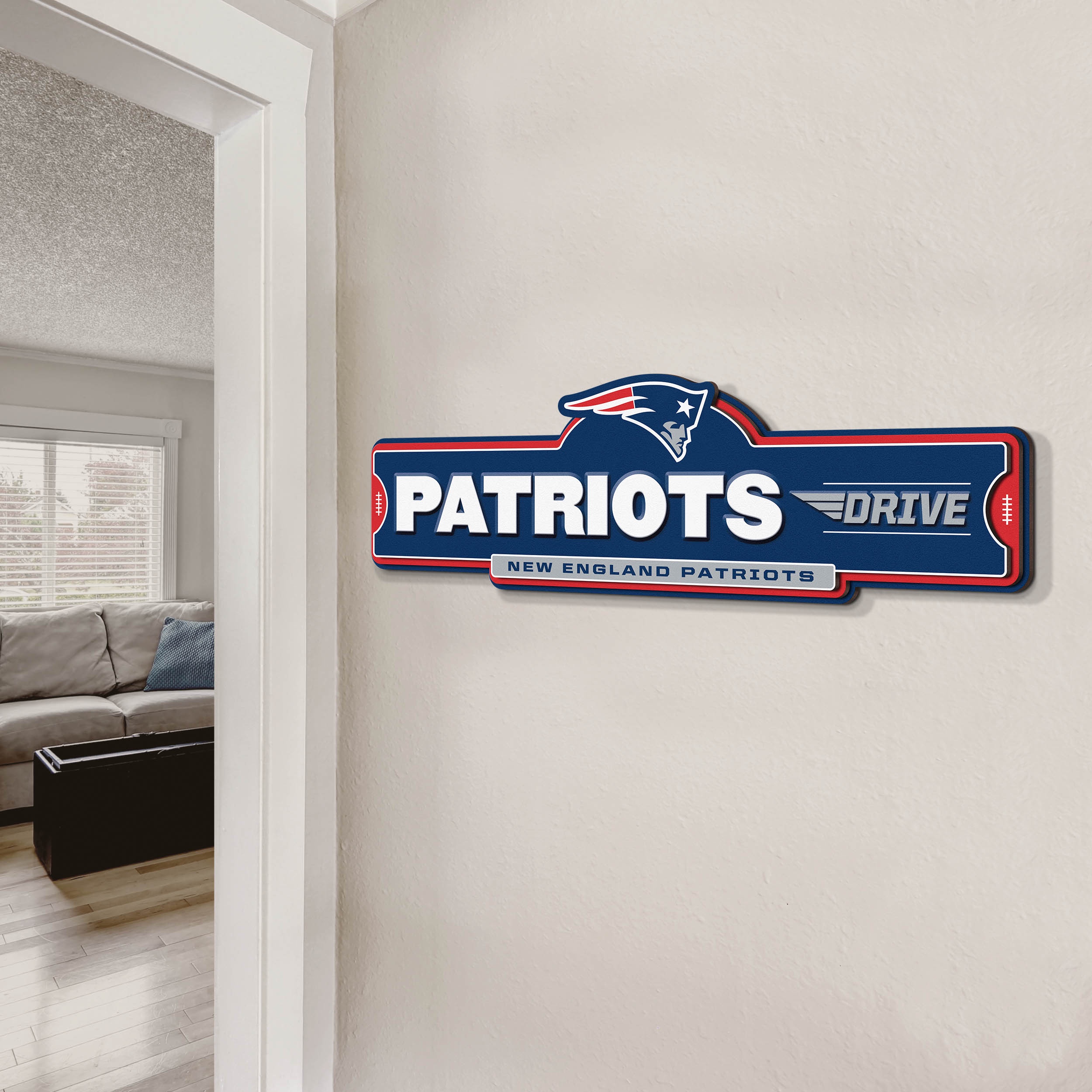 YouTheFan NFL New England Patriots Street Sign