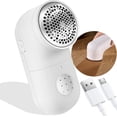 thumbnail image 1 of Fabric Shaver, Electric Lint Remover, USB Rechargeable Wool Defuzzer, Cordless Sweater Shaver, Debobbler for Clothes (White), 1 of 5