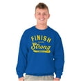 thumbnail image 5 of Finish Strong Bible Scripture Quote Unisex Plus Size Sweatshirt Brisco Brands 2X, 5 of 6