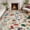 Beige, variant on 8x10 Area Rug for Living Room, Floral Washable Rugs Low Pile, Soft Non Slip Vintage Carpet for Bedroom, Kitchen, Dining Room, Office, Beige