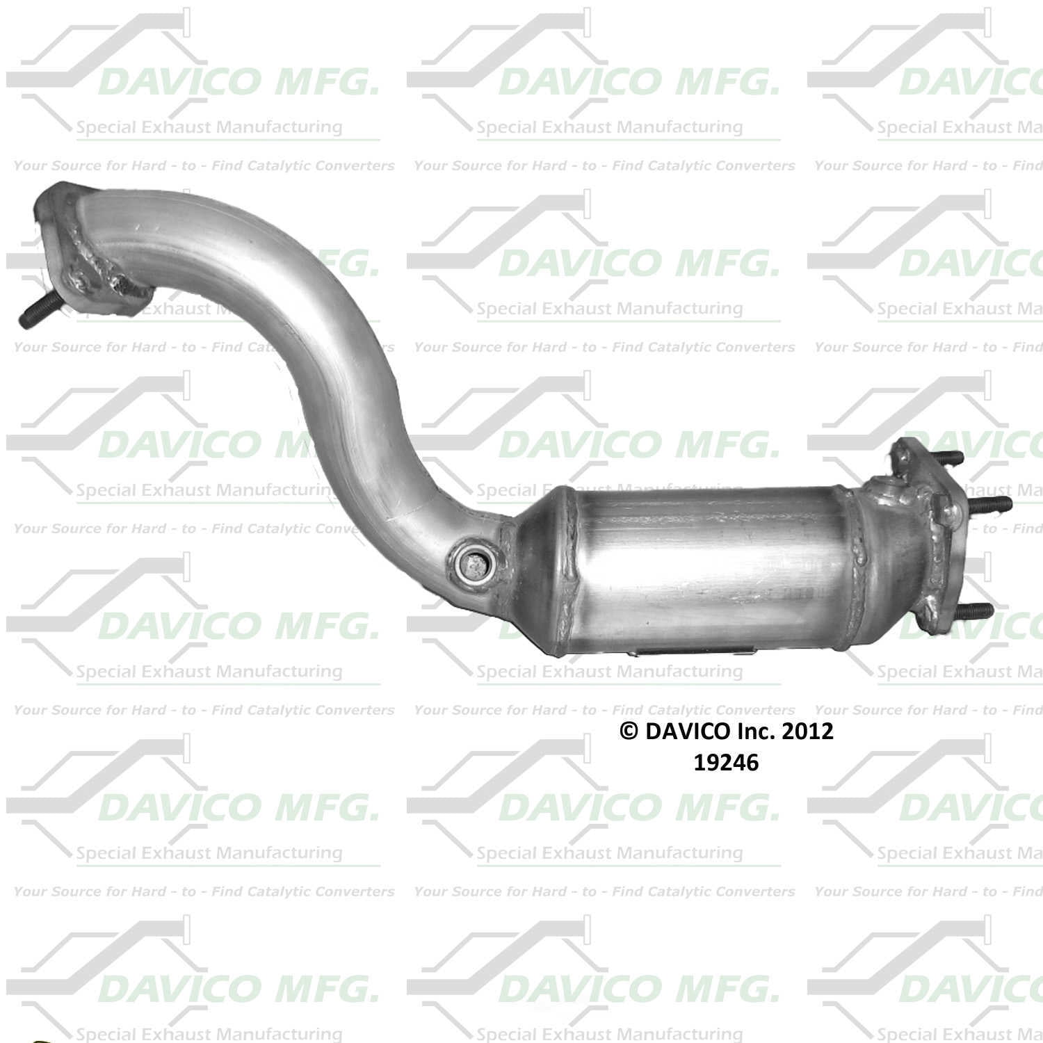 Davico Mfg Catalytic Converter P/N:19246 Fits select: 2002-2003 FORD FOCUS SVT, 2004 FORD FOCUS ZX5 SVT