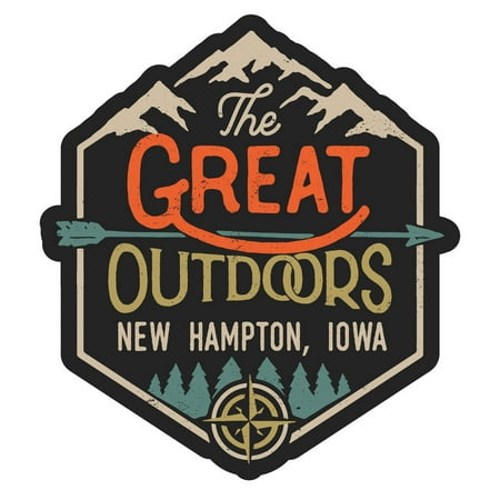 

New Hampton Iowa The Great Outdoors Design 4-Inch Fridge Magnet
