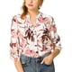 thumbnail image 1 of Blusa Floral de Manga Larga con Botones y Cuello en V para Mujer Estilo Chic 3XL Blanca, 1 of 7
