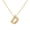 Gold Letter D, variant on Initial Bubble Necklaces for Women A-Z Letter Name Gold Plated Stainless Steel Chunky Pendant Personalized Statement Delicate Alphabet Charm Elegant Dainty Jewelry Gold Letter I