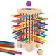 thumbnail image 1 of Juego de mesa de madera Montessori Japace con 42 palos y dados, 1 of 6