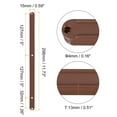 thumbnail image 2 of Drawer Slides, 20Pcs 300mm - Plastic Drawer Rails, Side Mounted Grooved Guide Rails for Cabinet Drawers Bedside Tables Wardrobe Dressers (Brown), 2 of 5