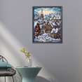thumbnail image 2 of 5D DIY Vitral AB Parcial Escena Nieve 45x55cm, 2 of 9