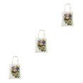 thumbnail image 2 of Wosthever Bolsa de lona Bolsa de pintura Bolsa de compras Multicolor Mano de obra fina Reutilizable De larga duración Exquisito 006-2835 Type1 NO1, 2 of 6