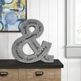 thumbnail image 3 of Ampersand para decoración de pared, metal galvanizado, plateado, 3 kg, 3 of 3