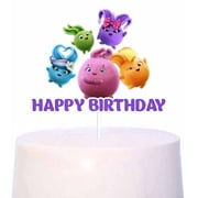 Sunny Bunnies Cake Topper | Cartoon Sunny Bunnies Party Supplies for Birthday Party Theme | Colorful Sunny Bunnies Birthday Decorations