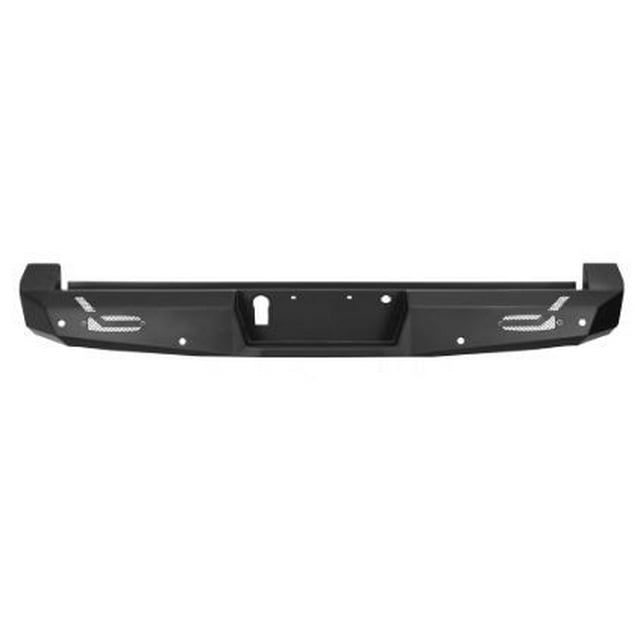 Westin Automotive Bumper 58-421175 Pro Series; One Piece Design; Direct Fit; Mounting Hardware Included; Compatible With OE Hitch; Textured Black Steel; With 2 LED License Plate Lights