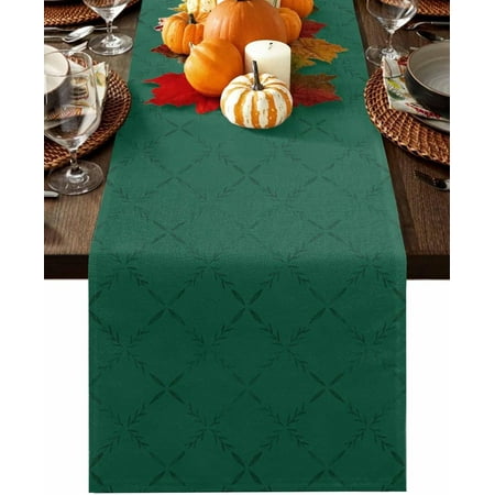 

Blue Rhombus Table Runner 90 Inches Long Farmhouse Dress Scarves Classic Geometric Plaid Modern Abstract Art Dining Tablerunner for Coffee Table/Kitchen Island/Party Décor 13 x 90