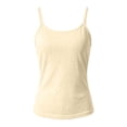 thumbnail image 4 of 2026 New Womens Spaghetti Strap Tank Top Adjustable Scoop Neck Camisole Tops Loose Fit Casual Shirts Summer(Yellow,L), 4 of 5