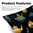 thumbnail image 2 of Arabic teapot Velvet Pillow Covers Set of 2 with Unique Patterns for Decorative Pillows - 16x16, 18x18, 20x20 Inches for Various Occasions, 2 of 6