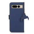 thumbnail image 5 of Tarise for Google Pixel 7 Pro Case 6.7 inch, Genuine Leather Card Holder RFID Blocking Shockproof Kickstand Luxury Business Case Cover Compatible with Google Pixel 7 Pro 2022 for Men Women, Darkblue, 5 of 8