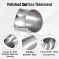 thumbnail image 4 of 2uds OD 3.5" 45 Grados Inoxidable Acero Curva Tubo Escape Codo Tubo, 4 of 7