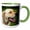Green/White, variant on 3drose, Canada, Nova Scotia, Cape Breton, Labrador Retriever, 11oz Two-tone Black Mug