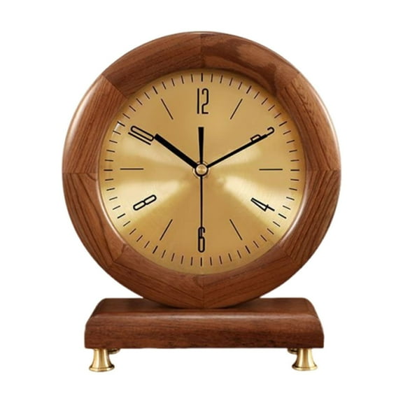 Rustic Shelf Clock,Vintage chiming Mantel Clocks Battery Operated, Fireplace Clocks European Fireplace Clock for Living Room Kitchen Office